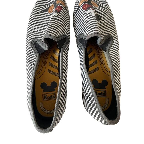 Keds Disney Collaboration Striped Mickey Mouse Slip On Women's Sneakers size 7 - Picture 4 of 6